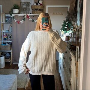Bill Blass vintage dad cable knit sweater